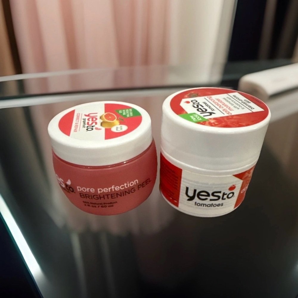 NEW Yes To Grapefruit Peel + Tomatoes Balancing Moisturizer Duo Acne 2 Piece Set